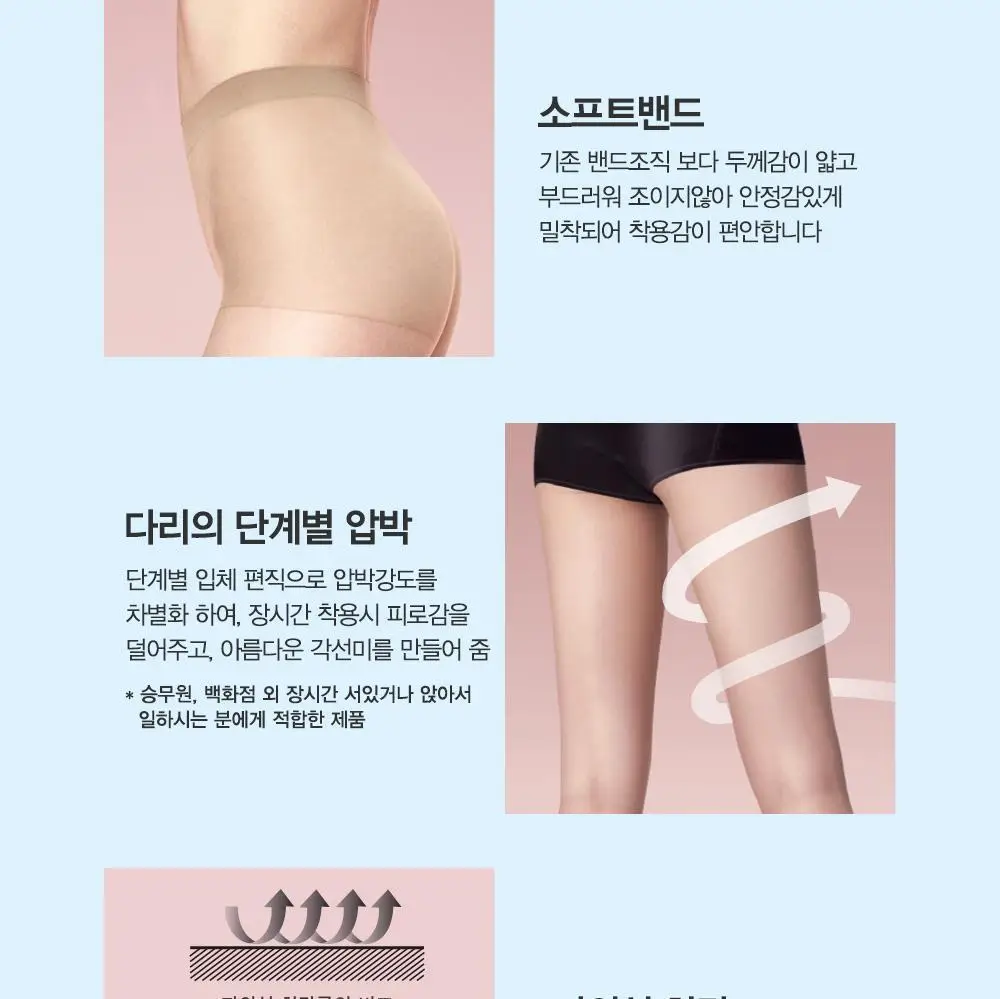 비너스 썬쉴드 압박 팬티스타킹 살구 상세페이지 3