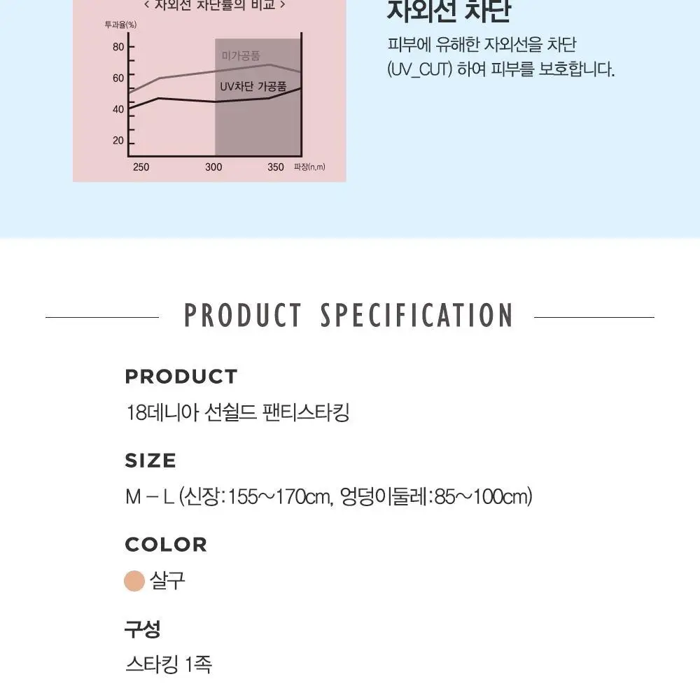 비너스 썬쉴드 압박 팬티스타킹 살구 상세페이지 4