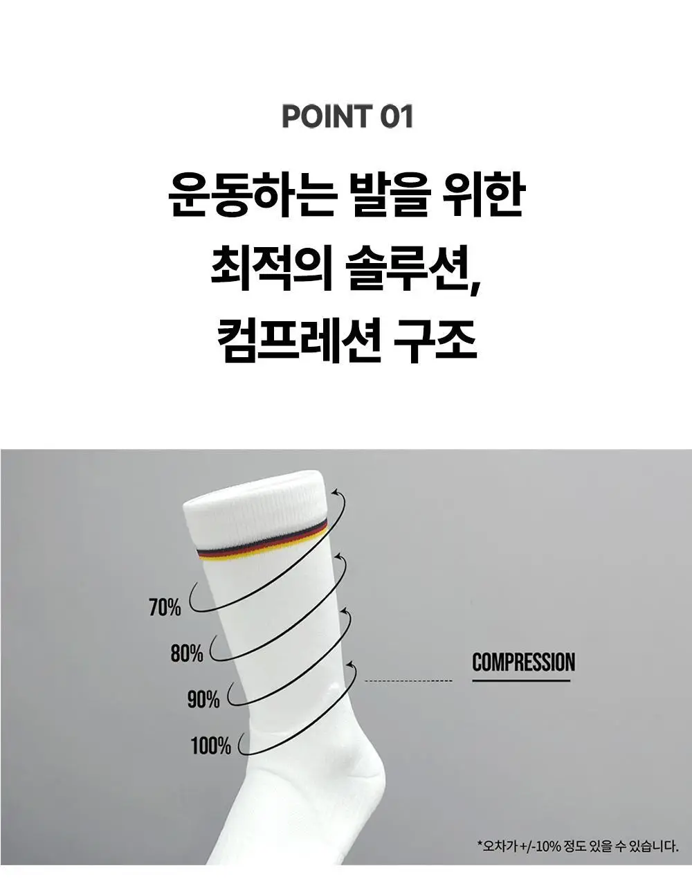 삭스업 컴프레션 러닝 크루삭스 5colors (S/M/L) 상세페이지 13