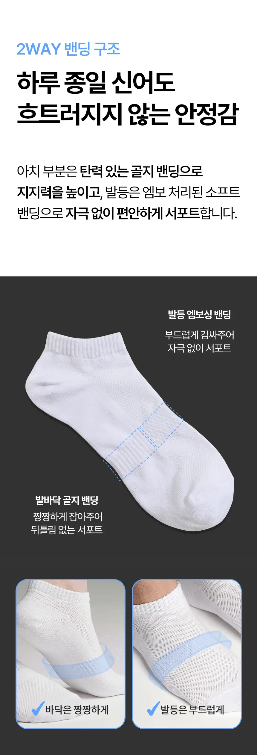 삭피엔스 데오프리 쿨 메쉬 스니커즈 남성 양말 5켤레 3colors (화이트/그레이/블랙) 상세페이지 11