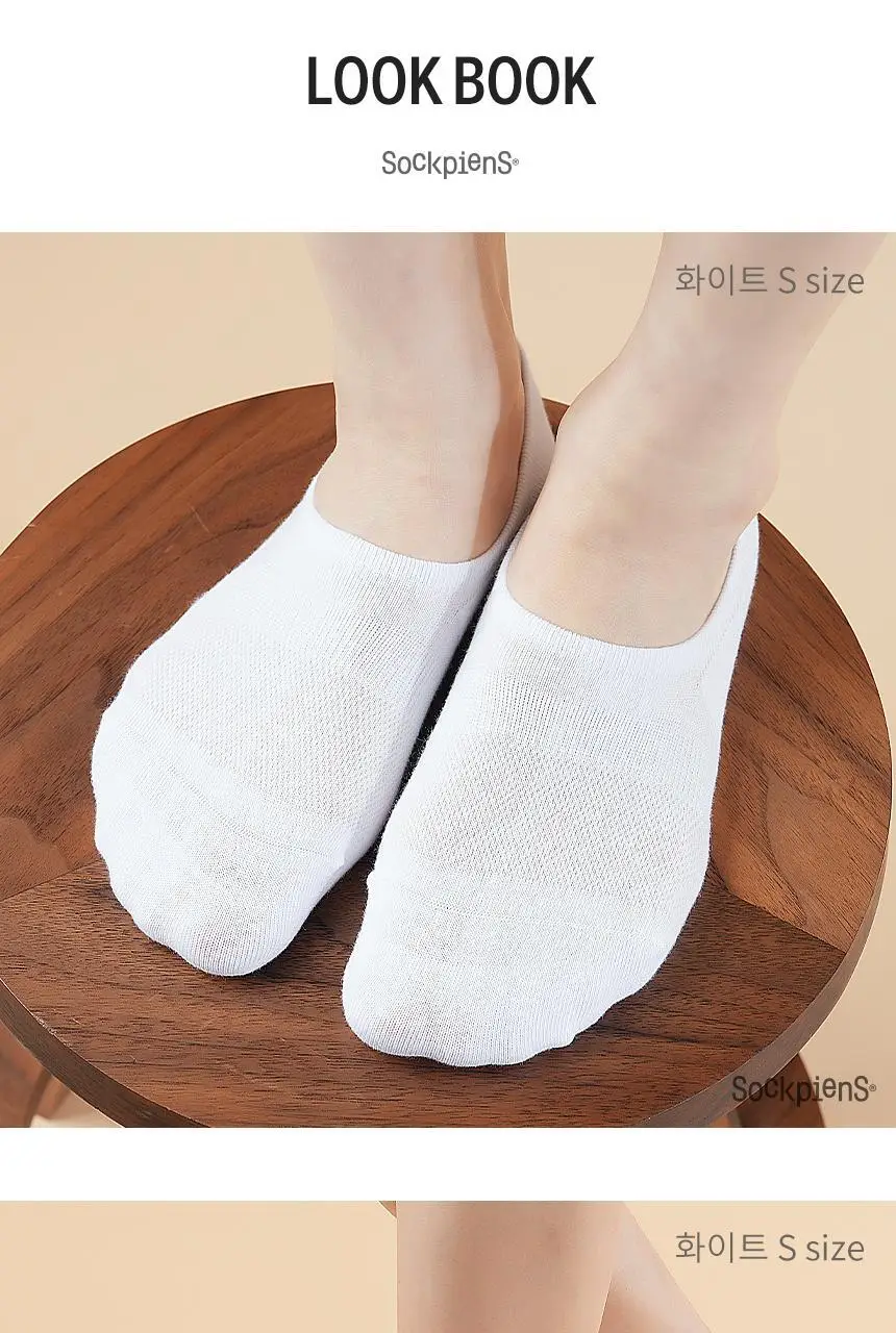 삭피엔스 무봉제 심리스 발등덮는 여성 페이크삭스 5켤레 3colors 상세페이지 32