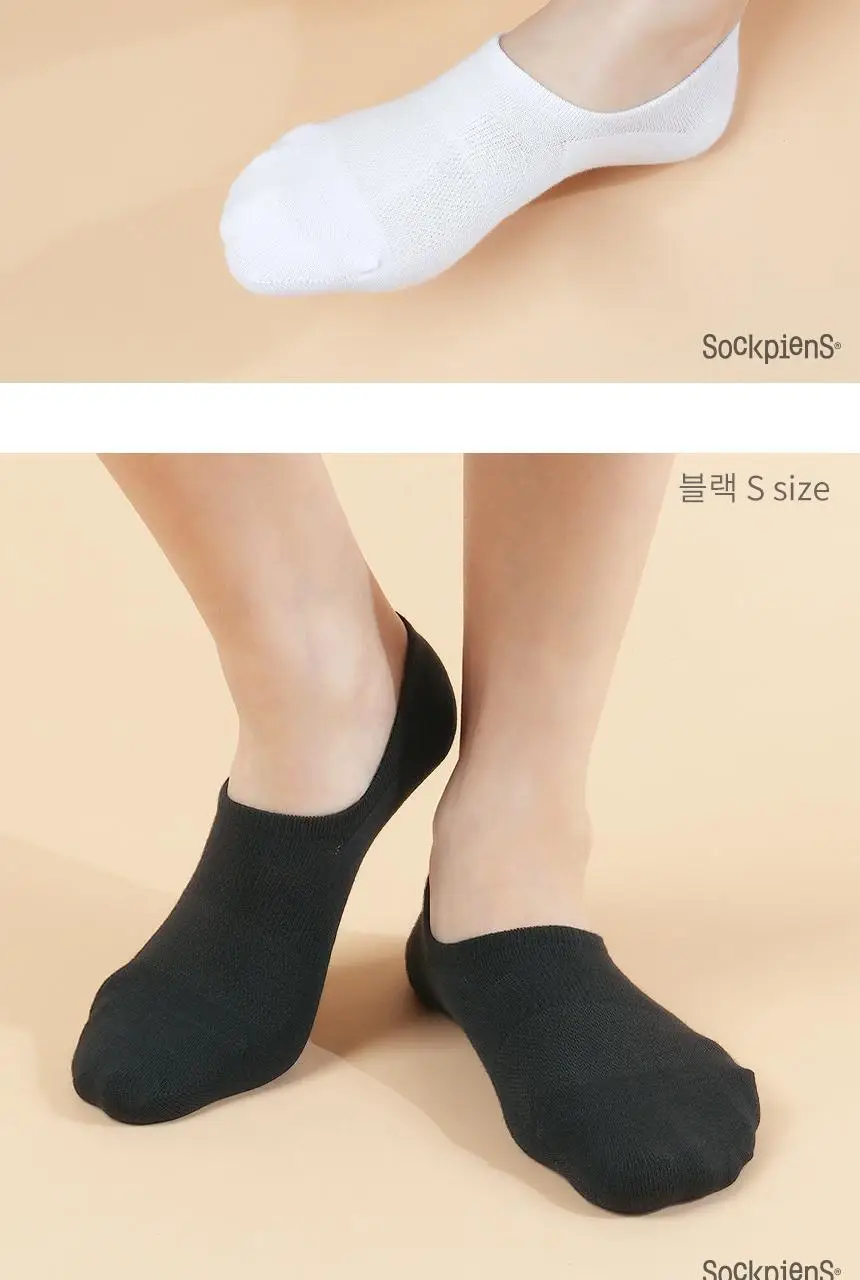삭피엔스 무봉제 심리스 발등덮는 여성 페이크삭스 5켤레 3colors 상세페이지 34