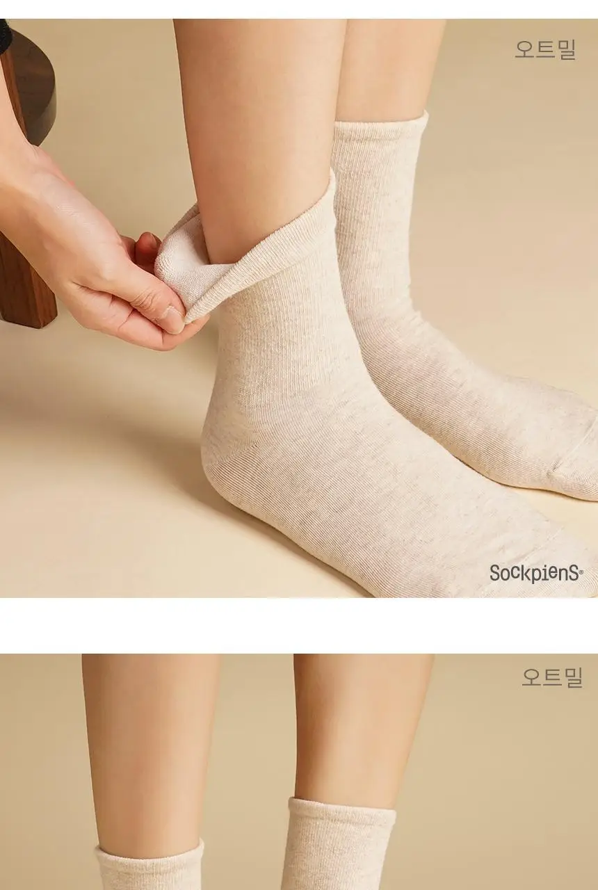 삭피엔스 밴드 조임없는 무압박 무지 여성 양말 8켤레 7type 상세페이지 34