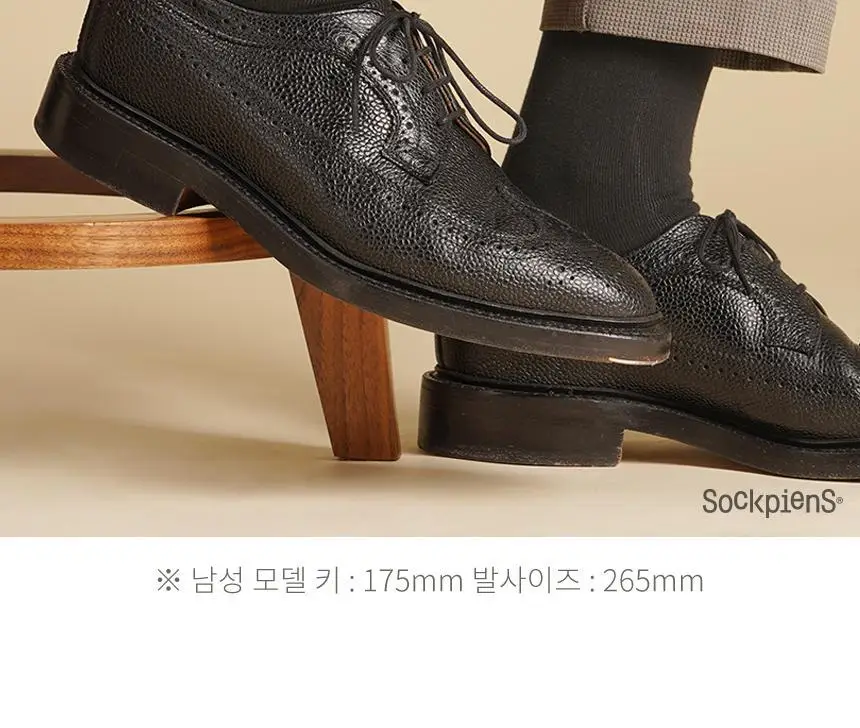 삭피엔스 베이직 무지 남성 정장 양말 8켤레 4type 상세페이지 28