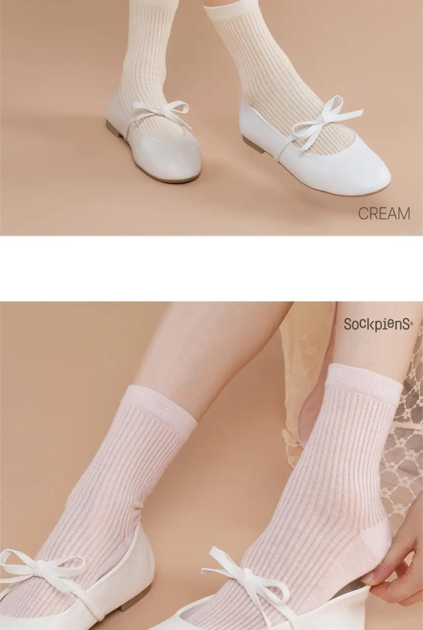 삭피엔스 시스루 골지 여성 양말 5colors (중목/장목) 상세페이지 9
