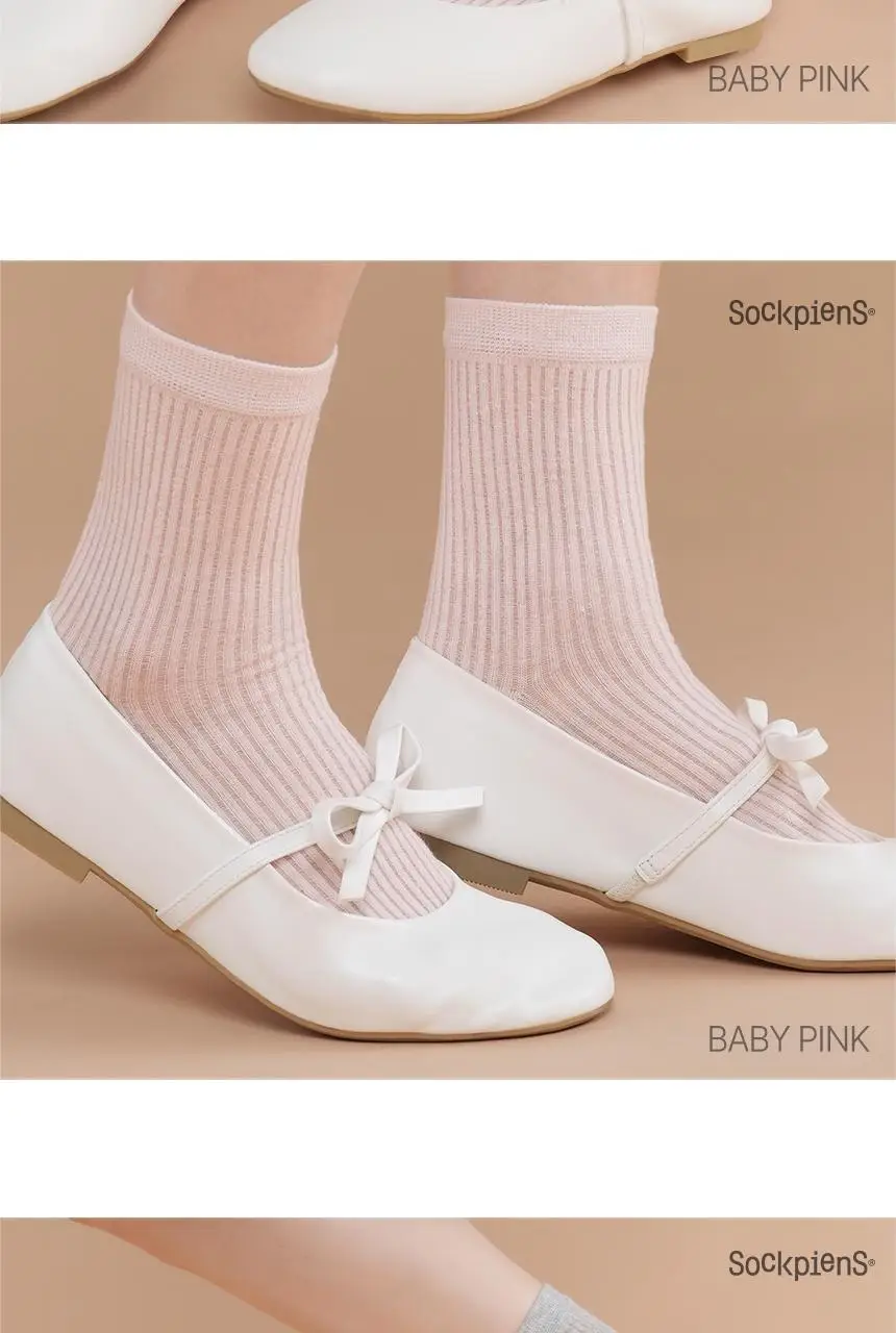 삭피엔스 시스루 골지 여성 양말 5colors (중목/장목) 상세페이지 10