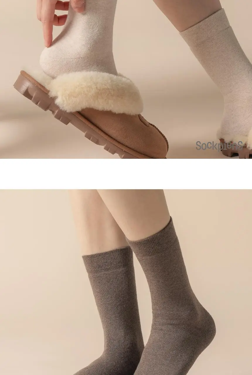 삭피엔스 얇고 따뜻한 슬림 여성 기모 양말 4켤레 4colors 상세페이지 29