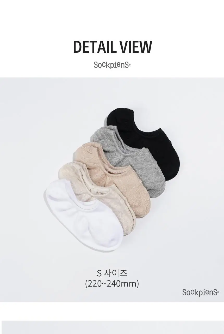 삭피엔스 절대 안벗겨지는 앞코보강 공용 페이크삭스 10켤레 5colors (S/M/L) 상세페이지 53