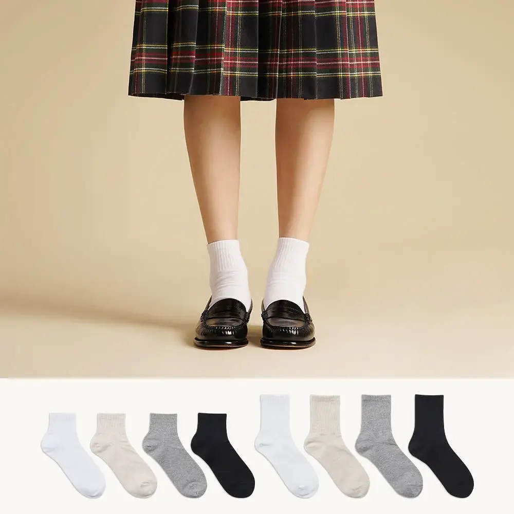 삭피엔스 프리미엄 학생 밴드 여성 양말 8켤레 4colors (5cm/10cm)