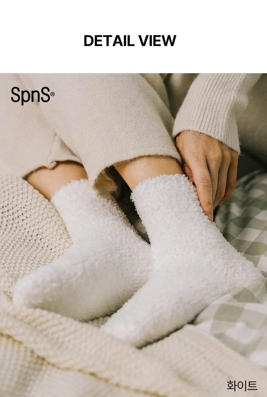 삭피엔스 헤비볼륨 후리스 무압박 여성 수면양말 4켤레 2type 상세페이지 26