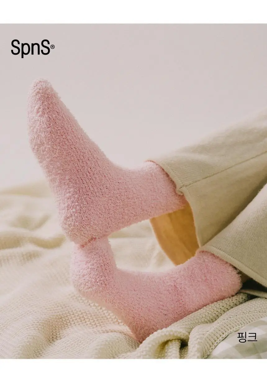 삭피엔스 헤비볼륨 후리스 무압박 여성 수면양말 4켤레 2type 상세페이지 28