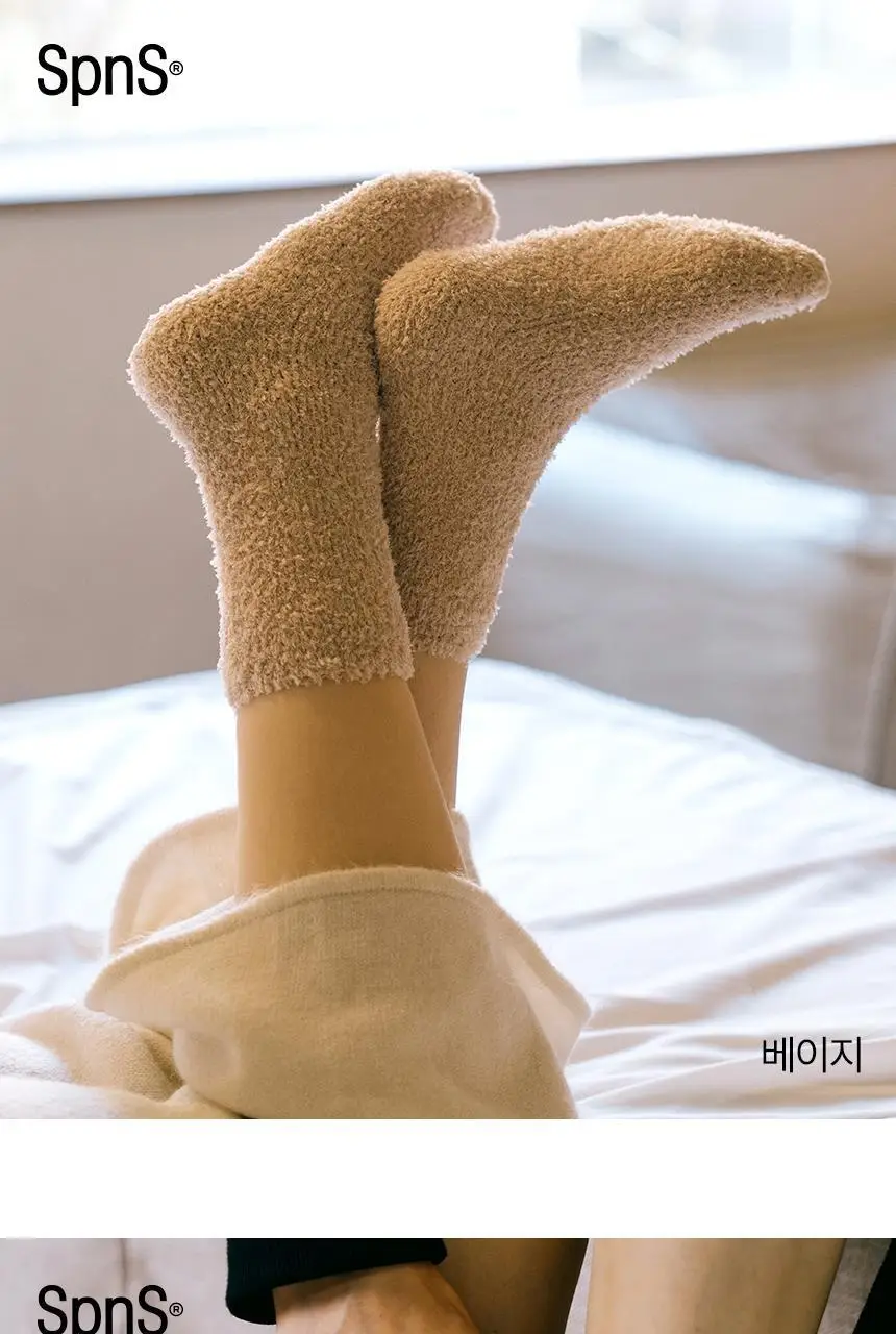 삭피엔스 헤비볼륨 후리스 무압박 여성 수면양말 4켤레 2type 상세페이지 30