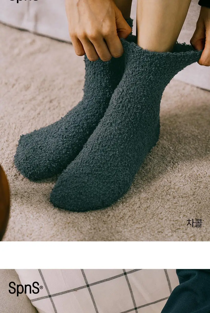 삭피엔스 헤비볼륨 후리스 무압박 여성 수면양말 4켤레 2type 상세페이지 31