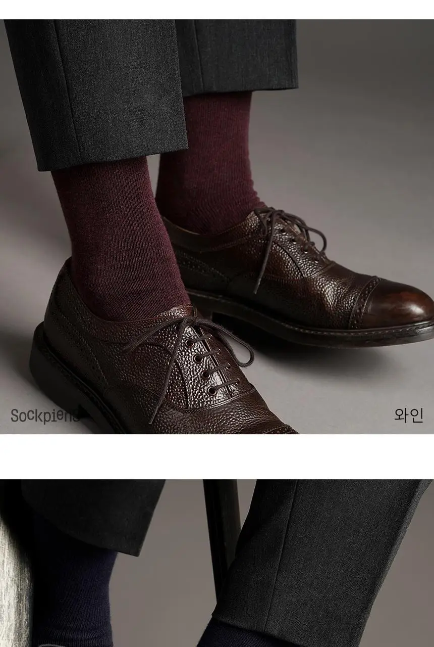 삭피엔스 54g 프리미엄 무지 두꺼운 남성 양말 5켤레 3colors (화이트/블랙/차콜) 상세페이지 24