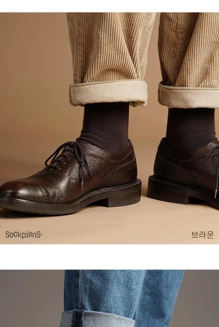 삭피엔스 54g 프리미엄 무지 두꺼운 남성 양말 5켤레 3colors (화이트/블랙/차콜) 상세페이지 28