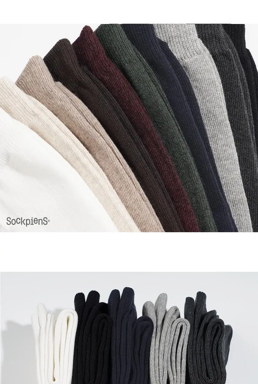 삭피엔스 54g 프리미엄 무지 두꺼운 남성 양말 5켤레 3colors (화이트/블랙/차콜) 상세페이지 34