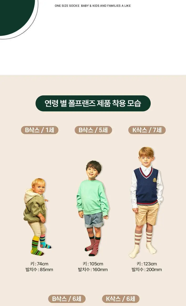 폴프랜즈 유아동 성인 원사이즈 양말 반스세트 (VAN) 상세페이지 15
