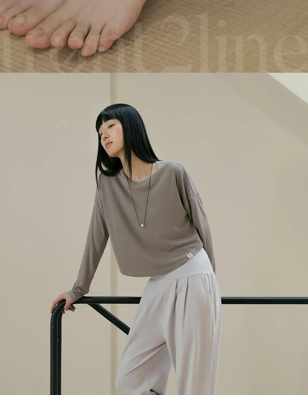 프론투라인 니트 버튼 레그워머 상세페이지 2