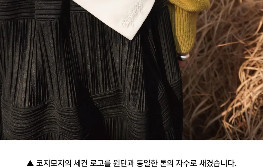 코지모지 실키 타이 보닛 스카프 3colors (네이비/블랙/아이보리) 상세페이지 11