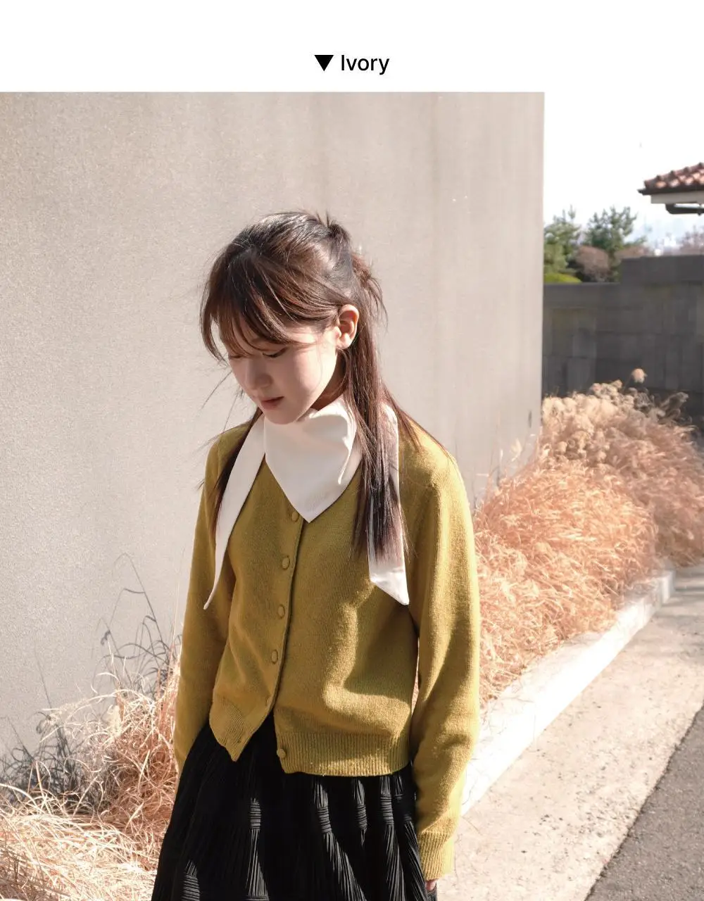 코지모지 실키 타이 보닛 스카프 3colors (네이비/블랙/아이보리) 상세페이지 30