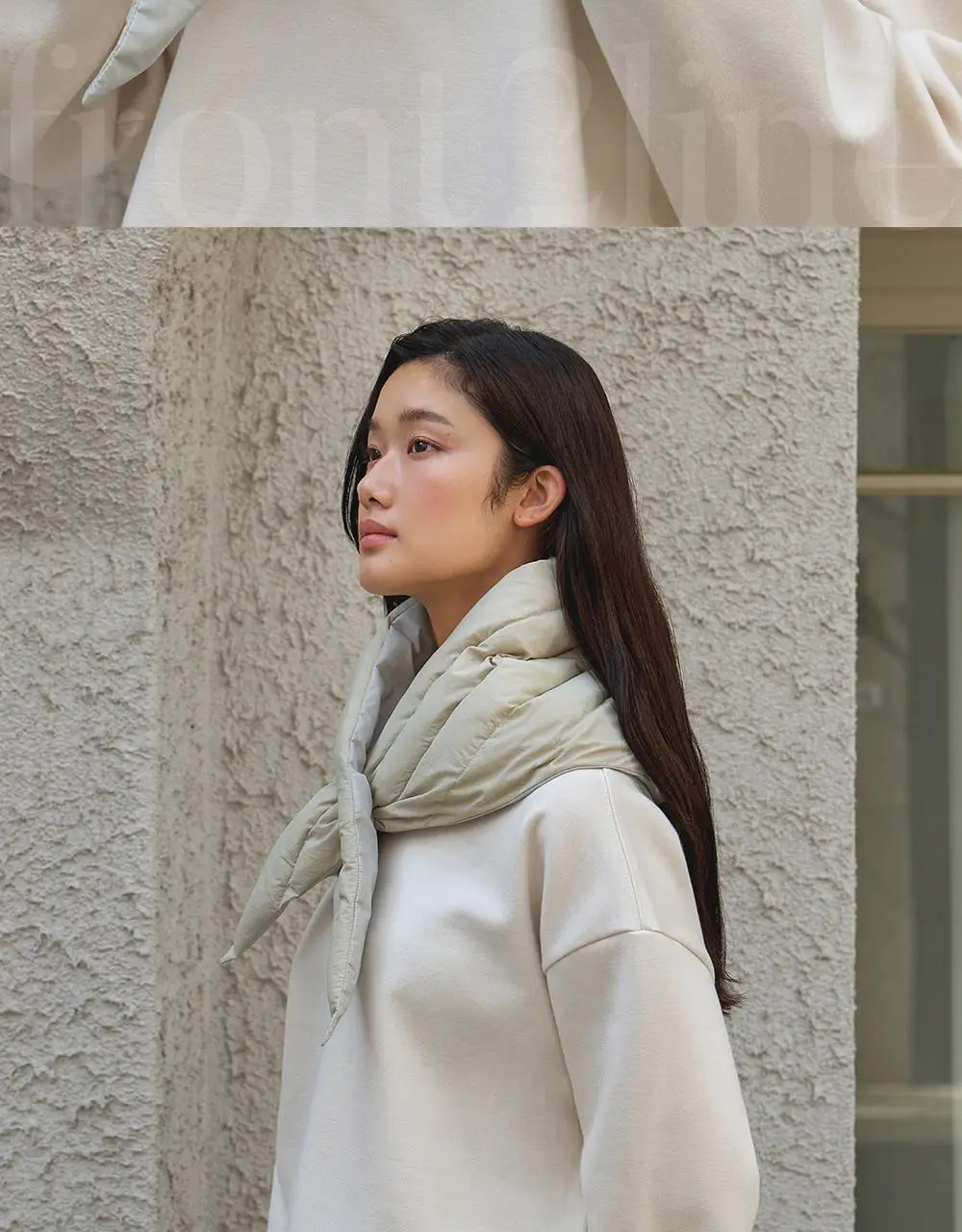 프론투라인 프라네 패딩 스카프 상세페이지 2