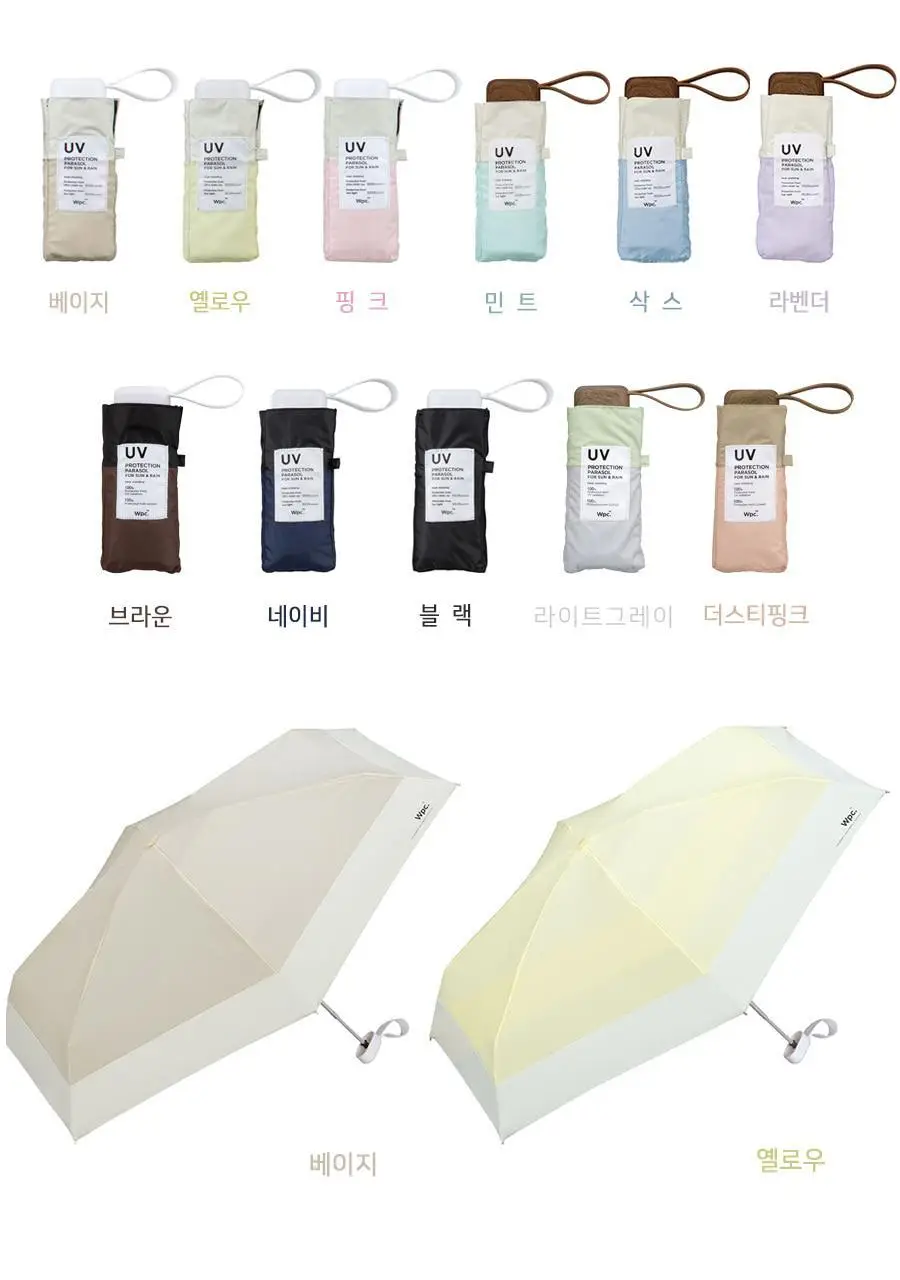 Wpc. 남녀공용 미니 5단 양산 (9colors) (801-16702-102) 상세페이지 15