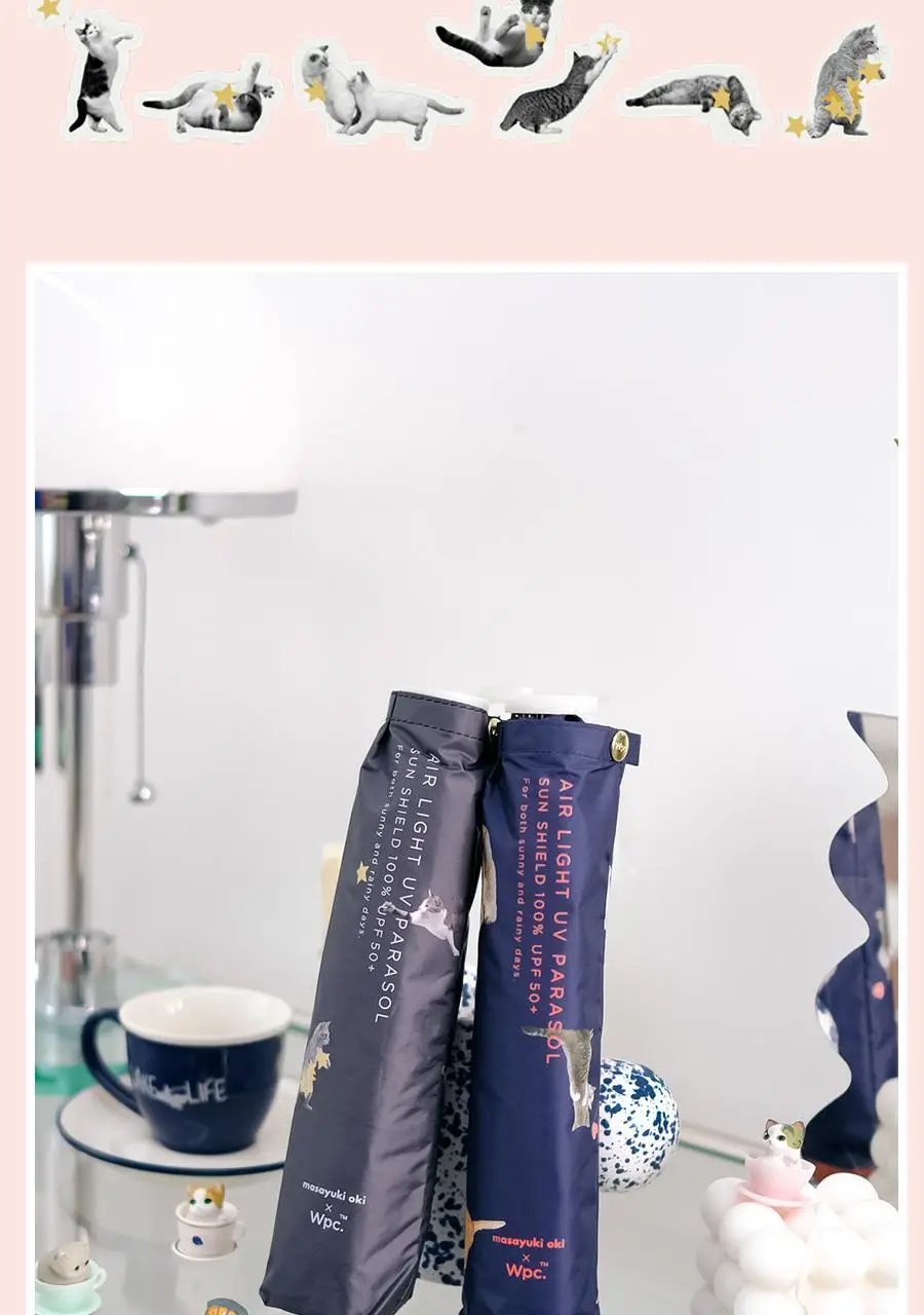 Wpc. 냥파라솔 미니 3단 양산 (2colors) (801-OM009-102) 상세페이지 8
