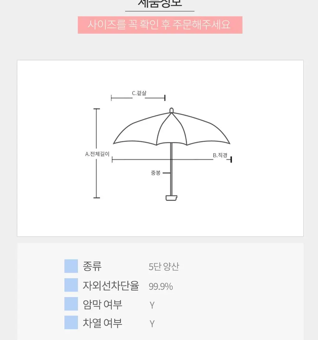 Wpc. 멍파라솔 5단 양산 (2colors) (801-HK003-102) 상세페이지 35