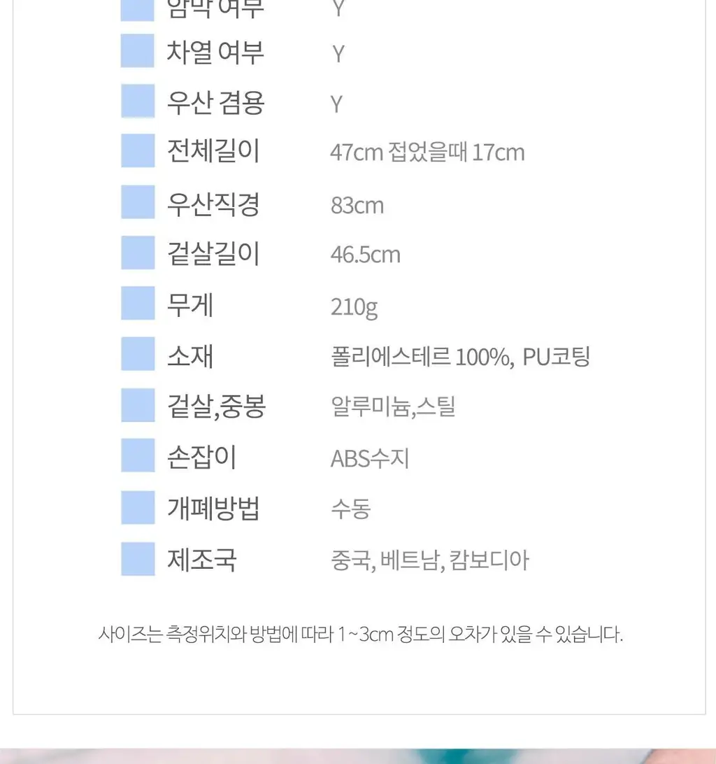 Wpc. 코론 5단 양산 (6COLORS) (801-19593-102) 상세페이지 32
