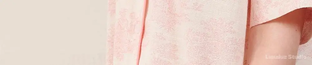 루나루즈 엘리제 반팔 카라넥 투피스 여성용 (블루 / 핑크) 상세페이지 19