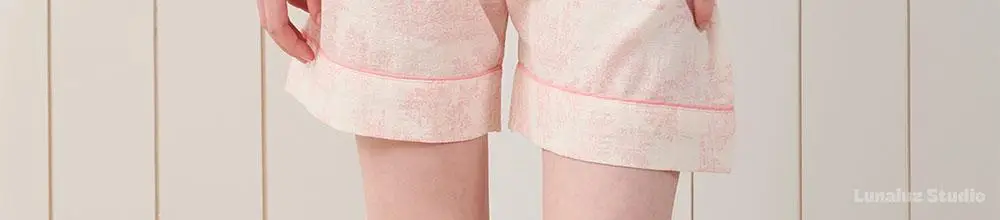 루나루즈 엘리제 반팔 카라넥 투피스 여성용 (블루 / 핑크) 상세페이지 23
