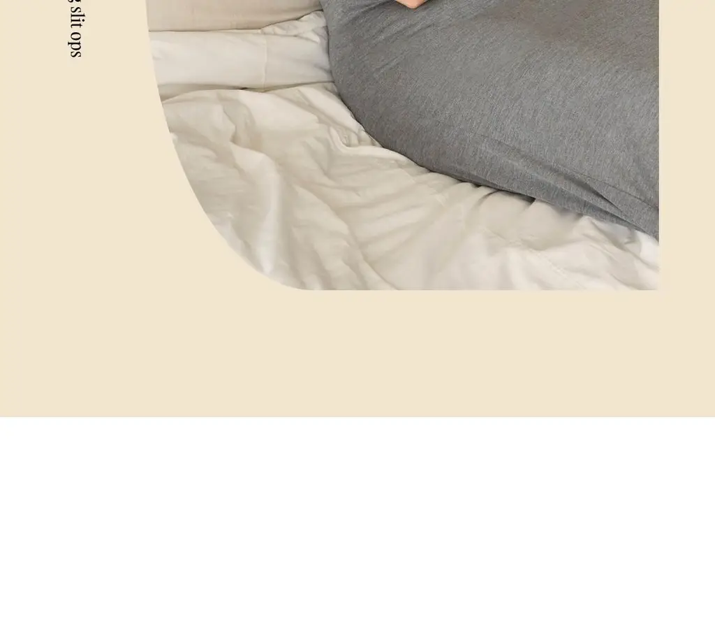 마른파이브 모달 브이넥 롱 원피스 잠옷 (블랙/차콜/라이트그레이) 상세페이지 51