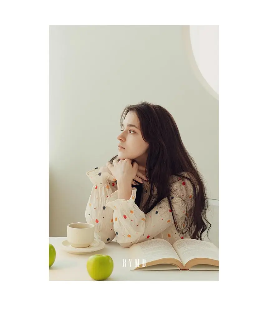 RYMD 힐링잠옷 라운드카라 컬러도트 요루면 원피스 홈웨어 상세페이지 13