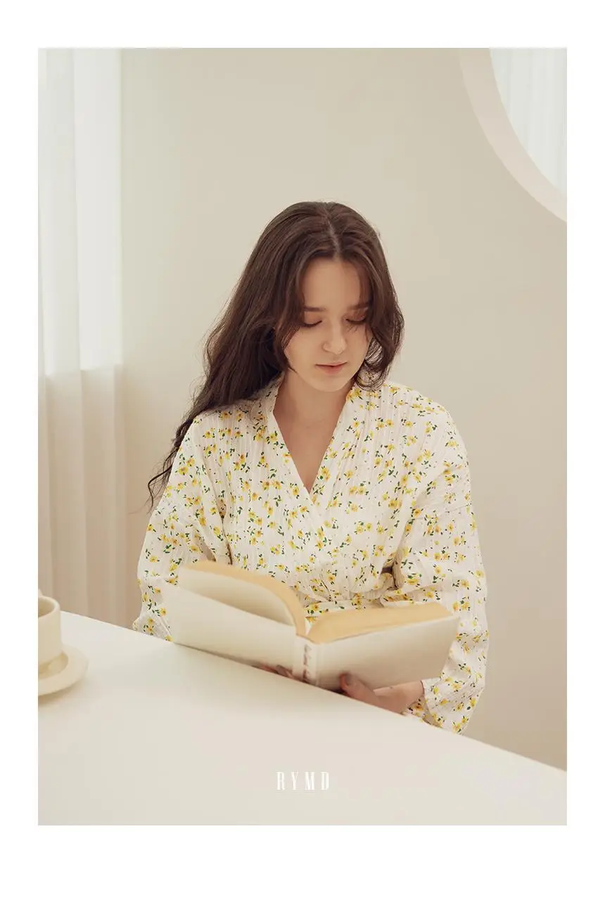 RYMD 힐링잠옷 레몬 로브 원피스 홈웨어 상세페이지 9