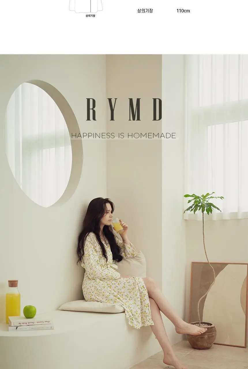 RYMD 힐링잠옷 레몬 로브 원피스 홈웨어 상세페이지 21