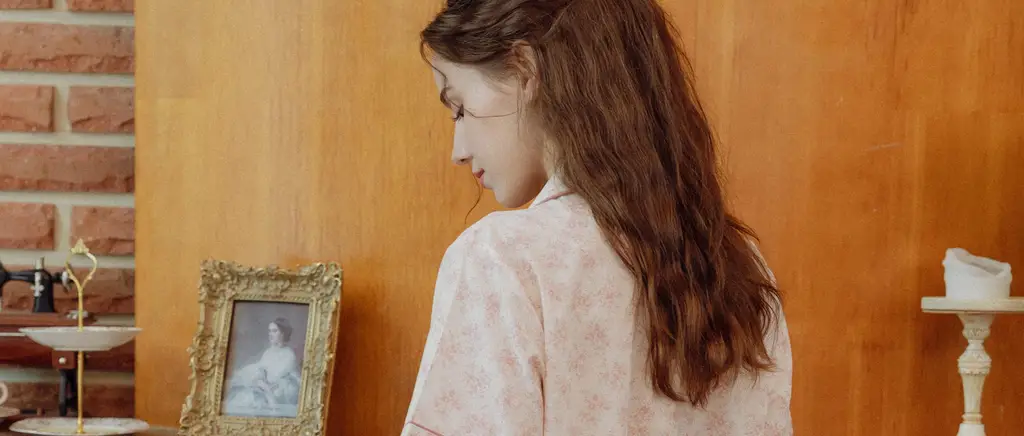 루나루즈 로제플라워 반팔 카라넥 투피스 여성용 (블루 / 핑크) 상세페이지 3