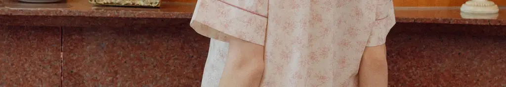 루나루즈 로제플라워 반팔 카라넥 투피스 여성용 (블루 / 핑크) 상세페이지 4