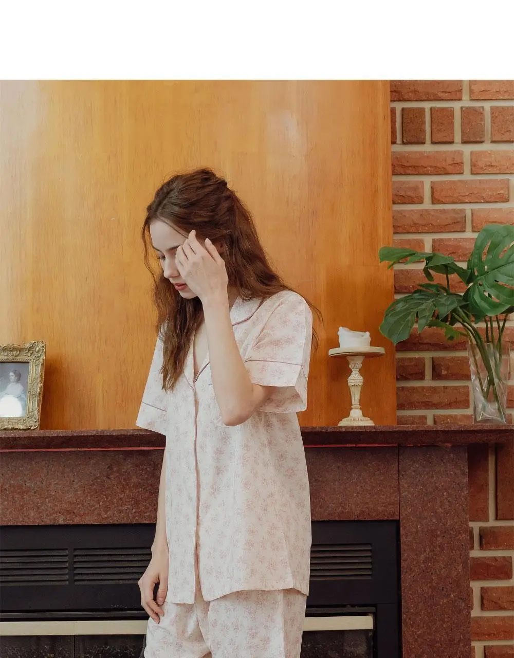 루나루즈 로제플라워 반팔 카라넥 투피스 여성용 (블루 / 핑크) 상세페이지 10