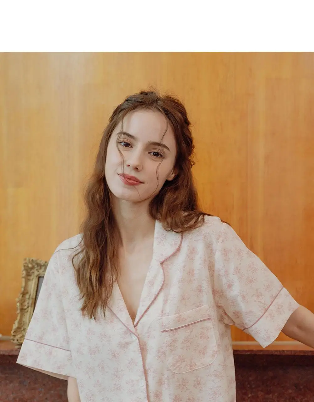 루나루즈 로제플라워 반팔 카라넥 투피스 여성용 (블루 / 핑크) 상세페이지 20