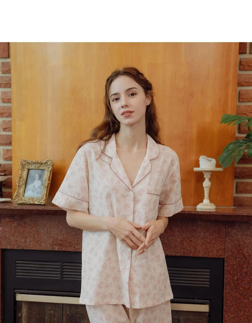 루나루즈 로제플라워 반팔 카라넥 투피스 여성용 (블루 / 핑크) 상세페이지 24