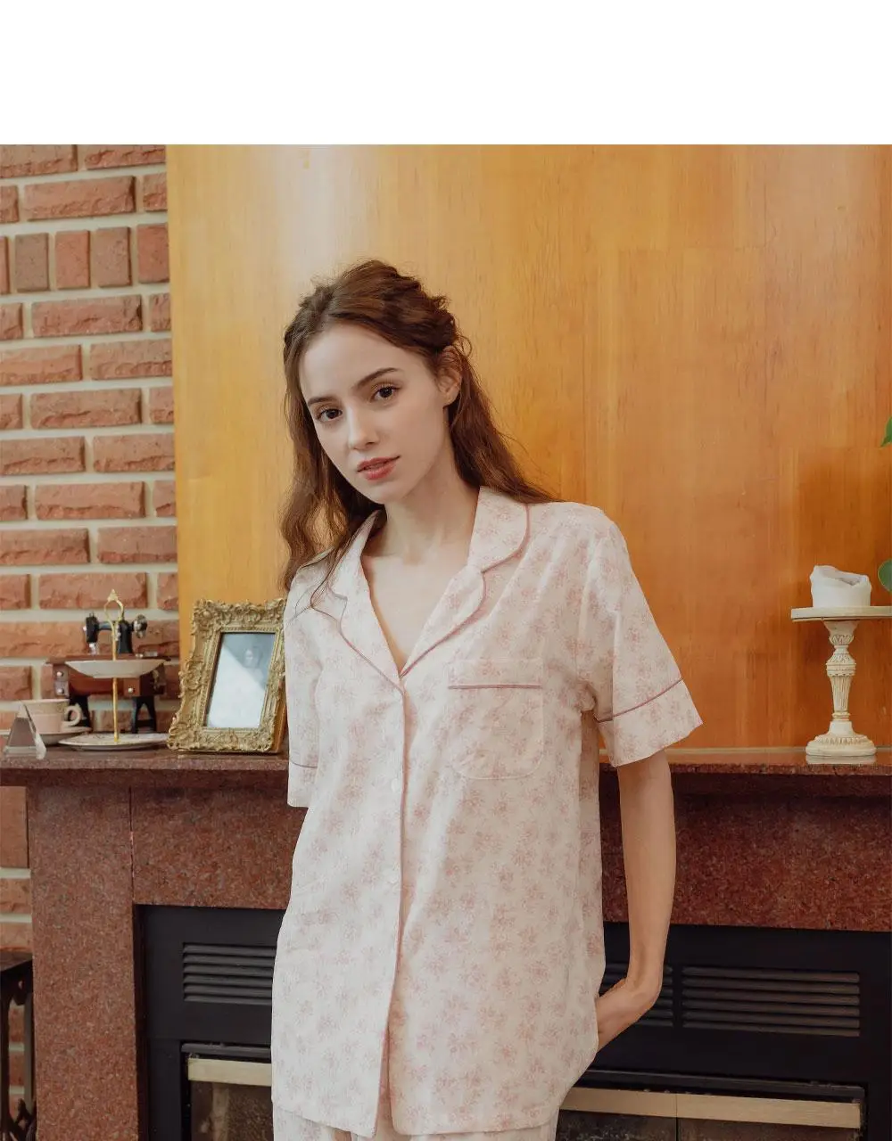 루나루즈 로제플라워 반팔 카라넥 투피스 여성용 (블루 / 핑크) 상세페이지 32