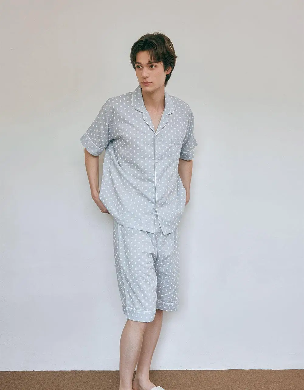루나루즈 마가렛 반팔 카라넥 투피스 블루 남성용 상세페이지 22