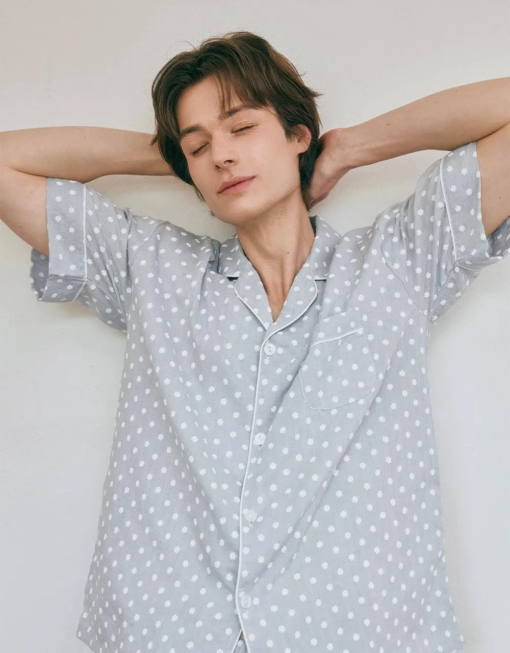 루나루즈 마가렛 반팔 카라넥 투피스 블루 남성용 상세페이지 28