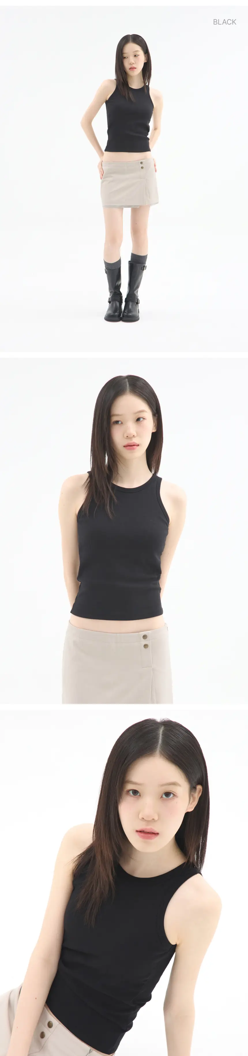 리무브 노브라웨어 이지 브라 슬리브리스 (블루/블랙/화이트/오트밀/핑크) 상세페이지 3
