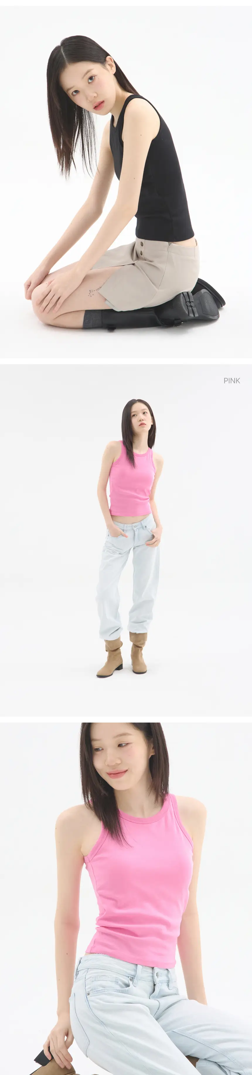 리무브 노브라웨어 이지 브라 슬리브리스 (블루/블랙/화이트/오트밀/핑크) 상세페이지 4