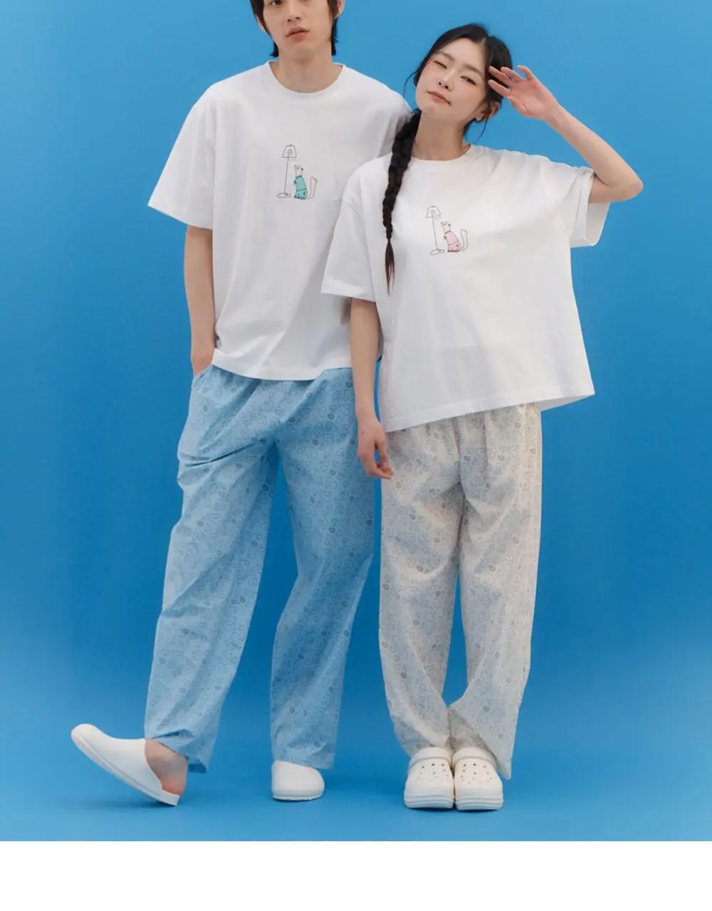 오프아워 드리미두들스 도토리대작전 긴바지 아이보리 (M / L / XL) 상세페이지 7