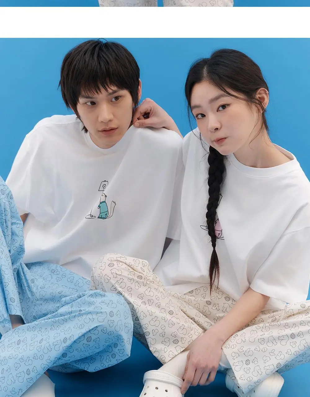 오프아워 드리미두들스 도토리대작전 긴바지 아이보리 (M / L / XL) 상세페이지 9