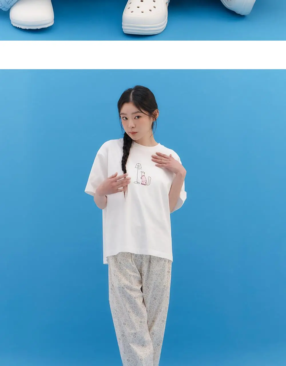 오프아워 드리미두들스 도토리대작전 긴바지 아이보리 (M / L / XL) 상세페이지 10