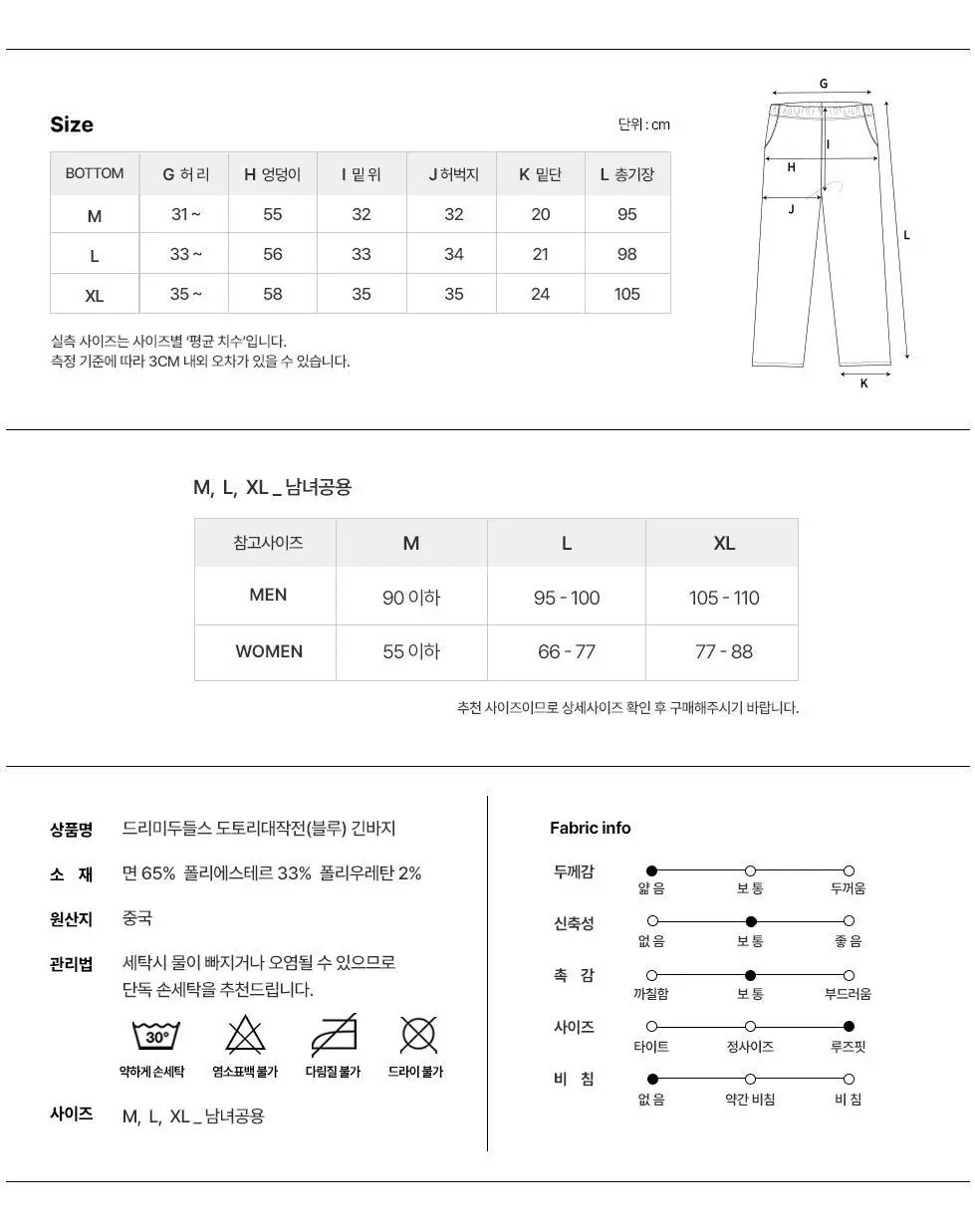 오프아워 드리미두들스 도토리대작전 블루 긴바지 상세페이지 19