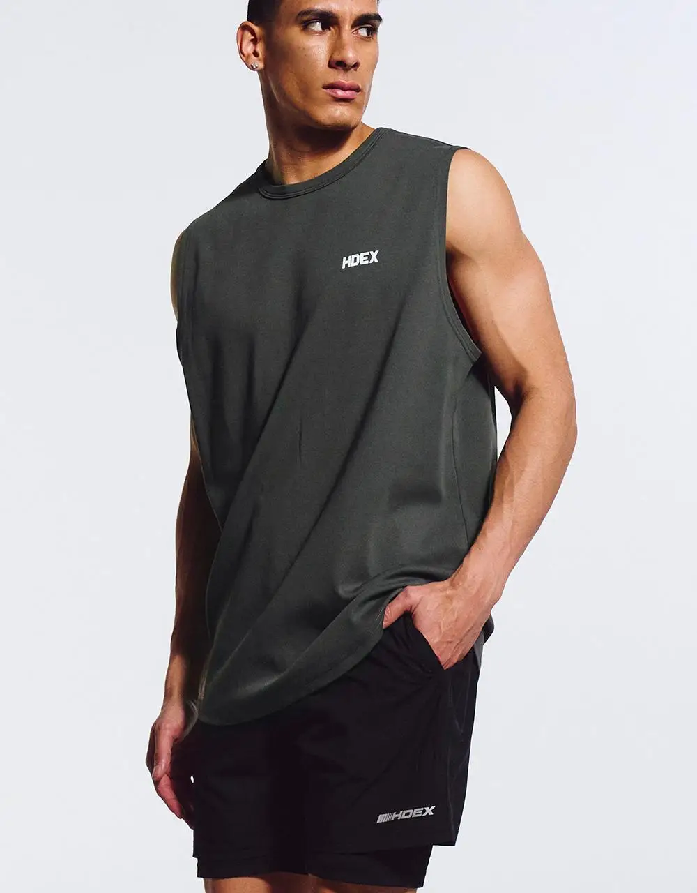 HDEX 메인 스몰 로고 슬리브리스 (4colors) 상세페이지 22
